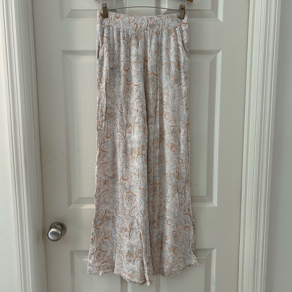 C’isa Flowy Swirly Paisley Print Pants